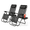 Black-2Pack, variant on Atilioo Zero Gravity Chair, 440LBS Capacity Reclining Lounge Chair with Removable Cushion & Side Tray, Foldable Patio Chair for Outdoor, Indoor, Lawn, Camping, Black