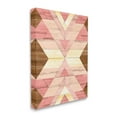 thumbnail image 3 of Desert Sunset Pink Shapes Abstract Graphic Art Gallery Wrapped Canvas Print Wall Art, 3 of 7