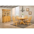 thumbnail image 2 of Sunset Trading Oak Selections 48"-66" Round/Oval Extendable Wood Dining Table, 2 of 4