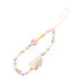 thumbnail image 1 of Yinanstore Beaded Wrist Strap Handbag Pendant Multifunctional Fashion Phone Chain Strap Yellow, 1 of 8