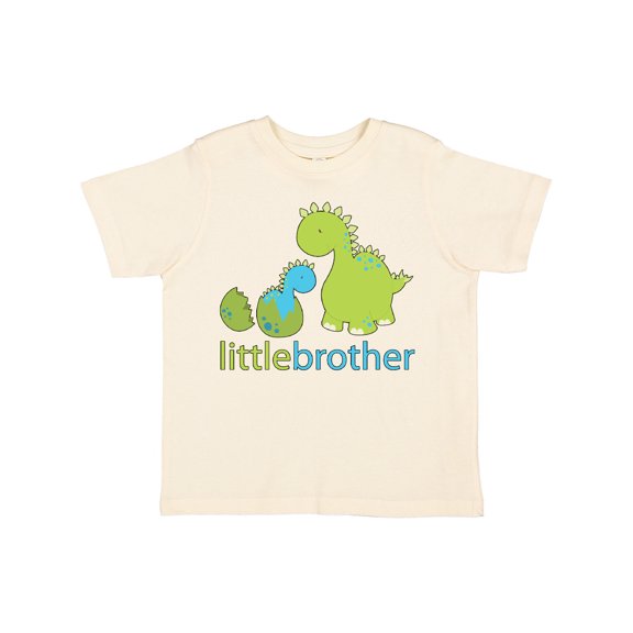 Inktastic Dinosaur Little Brother Green Boys Toddler T-Shirt