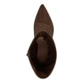 thumbnail image 3 of INC Womens Brown Cushioned Rhinestone Florelle Pointed Toe Wedge Zip-Up Dress Slouch Boot 8 M, 3 of 4