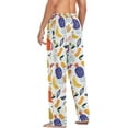thumbnail image 5 of GZHJMY Men's Leopard Bananas and Pineapples Sleep Pajama Pant, Soft and Comfortable Lounge Sleep Bottoms with Pockets, Men's Sleepwear with Custom Print, Small, 5 of 7