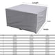 thumbnail image 2 of Ayuda de cocina Funda para muebles de jardín rectangular para mesa de jardín Juego de muebles Nieve Impermeable Anti-UV Transpirable Impermeable y resistente al invierno, 2 of 5