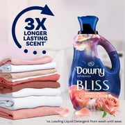 Downy Infusions Liquid Laundry Fabric Softener, Bliss, Sparkling Amber & Rose Scent, 150 Loads, 101 fl oz