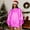 Hot Pink#1, variant on GaThRRgYP Plus Size Tops,Women's Solid-color fashionable casual round-neck long-sleeved pullover hoodie top Silver S