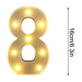 thumbnail image 2 of Illuminated LED Alphabet Letter Light Decorative Marquee Lamp for Birthday Party Wedding Children's Room Home Bar Wall Battery Operated, 2 of 6