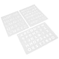 thumbnail image 3 of OUNONA 3pcs English Letters Painting Stencils Letters Templates Alphabet Stencils Letter Templates, 3 of 8