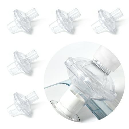 6 Packs Fit InLine CPAP Bacterial Filter for Philips & for Resmed 22MM Tubing Machines, Filter Particles Degraded by Foam, Ensure Super Fresh Air