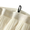 thumbnail image 5 of Sngxgn Women Skirt Vintage High Waist Pleated Skirt(Beige,One Size), 5 of 7