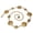 Brass, variant on Catelles Women's Vintage Bronze Alloy Waist Chain, 119cm(46.85") One Size Adjustable Retro Carved Oval Decorative Waist Belt with Amber Inlay for Dresses Coats Boho Outfits