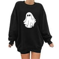 thumbnail image 2 of Hoodies for Teen Girls Aesthetic Halloween Shirts For Women Vintage Long Sleeve Graphic Tee Tops Ladies Fall Casual Sweater Tunics Camisas de Mujer Elegantes de Moda, 2 of 5