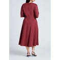 thumbnail image 2 of ELOQUII Women's Plus Size Seam Detail Ponte Work Dress, 2 of 2
