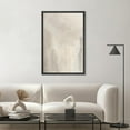 thumbnail image 2 of HFDF Canvas Print Wall Art Minimal White Paint Brush Strokes Abstract Shapes Illustrations Modern Art Decorative Boho Relax/Zen Nordic for Living Room, Bedroom, Office - Black 12x18inch Framed, 2 of 6