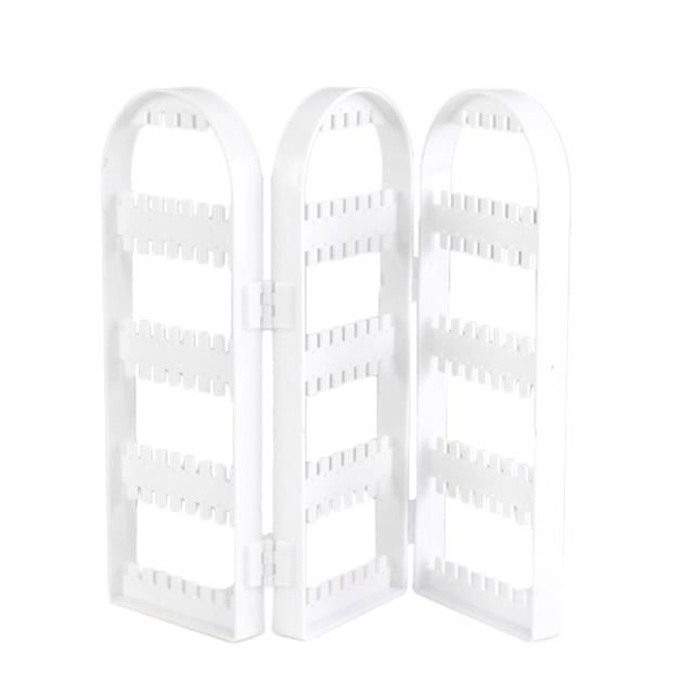 Forma de pantalla Soporte de joyería Colgante de puerta Pendientes de botón Soporte de exhibición Colgador de joyería plegable seitruly JJ20692-05