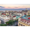 thumbnail image 2 of Frank, Assaf 24x19 Black Ornate Wood Framed with Double Matting Museum Art Print Titled - Havana from above, 2 of 4
