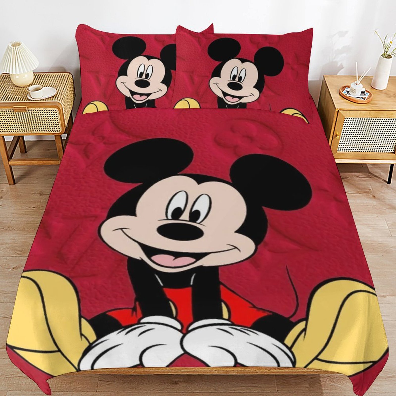 Cartoon 3-Piece Comforter Set, Personalized Bedding Decor for Kids And Teens (86"x70"+ 20 X 30in)