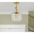 thumbnail image 4 of Innovations Lighting 201F-SG-G713-L Bell 12" Wide Semi-Flush Ceiling Fixture - Satin Gold, 4 of 5