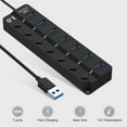 thumbnail image 4 of Converter,On/off Switches Speed Usb 3.0 Hub Usb Port Pc Port Pc Computer Switches Speed 7 With On/off Usb Port Splitter 7 With Speed Usb Hub Splitter 7 Converter 7 Wi On/off, 4 of 7