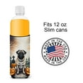 thumbnail image 3 of Carolines Treasures DAC2064MUK 0.25 x 6.5 x 4 in. Fawn Pug Spooky Halloween Hugger for Ultra Slim Cans, 3 of 5