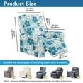 thumbnail image 7 of FKELYI Stretchable Recliner Slipcover Blue White Flower Print Reclining Chair Protector for Single Seat Lounge Armchair Anti-Dust Furniture Cover, 7 of 7