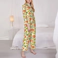 thumbnail image 5 of Wukai Rose Daisy Print Women's Pajama Set - Soft Long Sleeve Sleepwear for Comfort and Style-X-Large, 5 of 9
