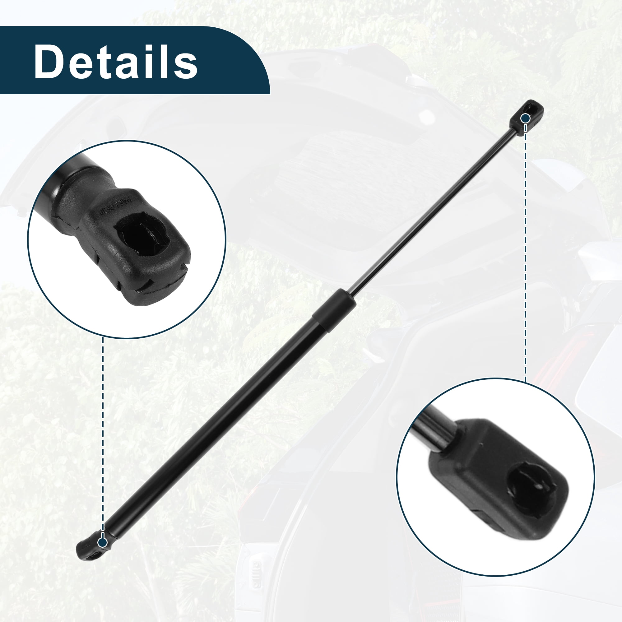 Unique Bargains 2Pcs Rear Hatch Lift Supports Struts for Seat Leon MK3 5F 2012-2020 Black