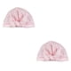 thumbnail image 2 of Injueey Gorros secos para ducha Estampado de flores Cubierta de banda elástica impermeable Gorro Gorro de baño Universal Sombrero corto largo punto blanco 2Conjunto, 2 of 6