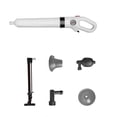 thumbnail image 4 of Professional Air Powered Drain Unclogger With Pressure Meter Toilet Plunger ABS Handle, 4 of 9