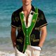 thumbnail image 4 of Ceisia St. Patrick's Day Men's Unisex Hawaiian Shirt | Summer Beach Casual Short Sleeve Button Down Gift Printed Top, 4 of 9