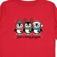 thumbnail image 4 of Inktastic Just a Merry Penguin Boys or Girls Long Sleeve Toddler T-Shirt, 4 of 5