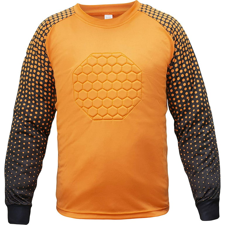 Total Soccer Factory Soccer Goalie Shirt, Padded Goalkeeper Jersey, Youth and Adult Sizes