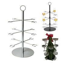 Storage Rack,Festive Multi Display Stand Holiday Champagne Tree Tree Stand For Drinks Tower Wine Glass Display Holder For Bar Wedding Event Beverage Serving Centerpiece(3 )