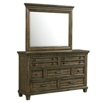 Picket House Furnishings Windom Dresser and Mirror Set in Charcoal
