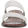 thumbnail image 2 of Sam Edelman Gala Bright White Leather Mule Flat Slip On Two Piece Slide Sandal (Bright White Leather, 8.5), 2 of 8