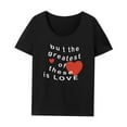thumbnail image 3 of Camiseta para mujer, camisetas de verano, ropa sencilla, camiseta con cuello redondo para viaje, trabajo, uso diario S, 3 of 10