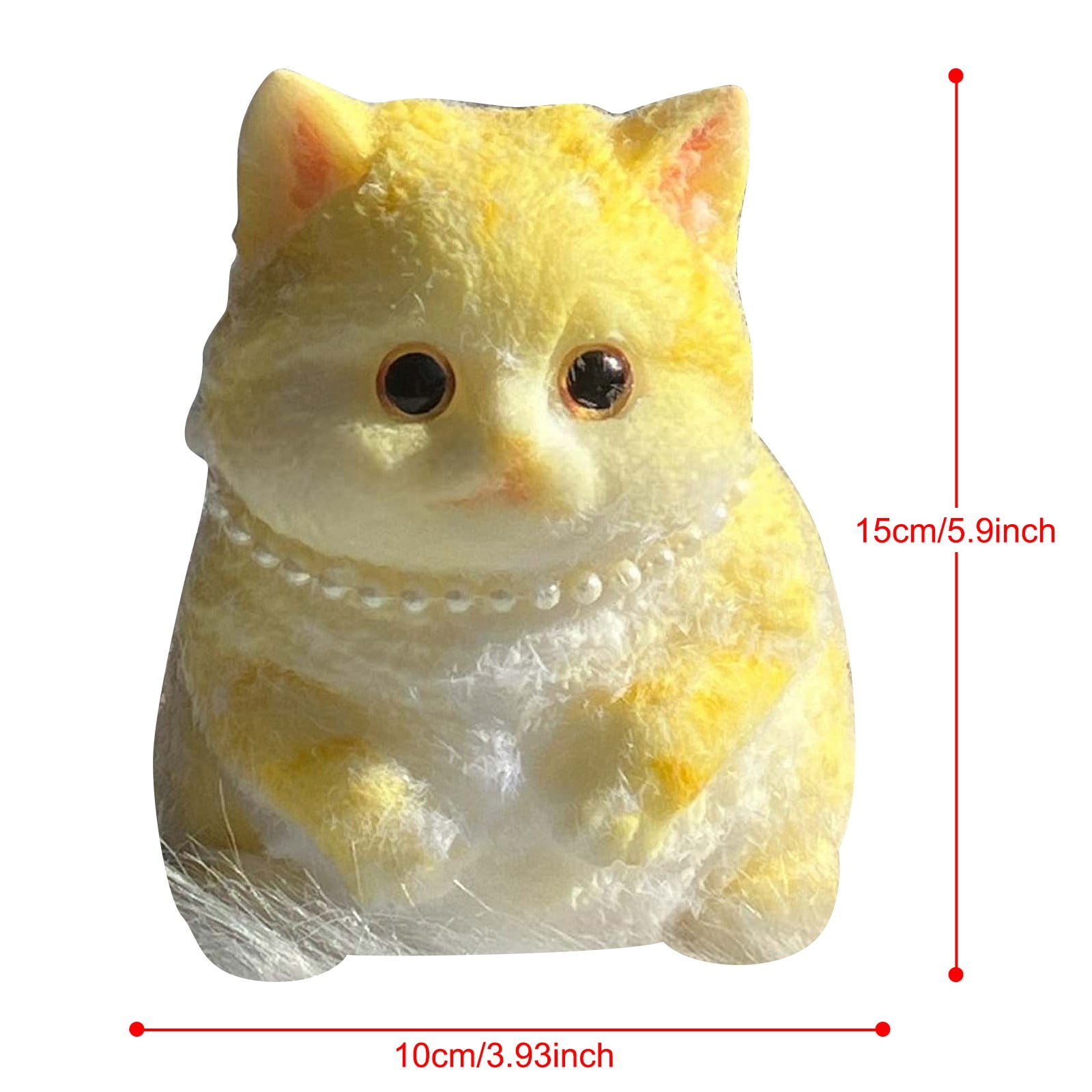 Funny Stress Relief Gifts for Kitty Lovers with Cute Design, Extra Large Size 15cm High, Super Soft Texture Sensory Fidget Toys for Christmas