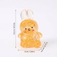 thumbnail image 3 of Glitter Bunny Figurines Set of 4 Cute Rabbit Shaped Resin Toys for Desk Decoration Collectible Art Crafts for Kids and Adults, 3 of 7
