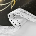 thumbnail image 3 of GZHJMY Music Note Gold Black Polyester Fiber Round Lace Tablecloth, Delicate Table Decoration Items, Protect Your Table (60 Inches/Diameter)., 3 of 7