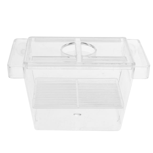 Caja de Aislamiento de incubadora de peces de Tanque de Acuario Transparente Alta de Pecera pequeña Sunnimix Contenedor para alimentación de peces