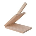 thumbnail image 3 of simhoa Dumpling Press Tool Homemade Wood Tortilla Press for Cooking Pastry Pancakes Square, 3 of 8