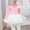 Pink#1, variant on SERTG Girls Long Sleeve V-Neck Skirt Solid Color Practice Wear Dress Kids Dance Gymnastics Outfit Skirts(Light Blue#1,11 Years)