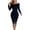 Navy, variant on Bxsruta Womens Dress Long Sleeve Off The Shoulder Bodycon Cocktail Evening Party Midi Dresses