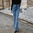 thumbnail image 4 of Vedolay Women Pants Denim Pants Jeans Casual Mid Waisted Jeans BU3,L, 4 of 5