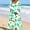 Green2, variant on Women Jumpsuits Casual Hawaii One Piece Jumpsuits with Pocket Baggy Capri Pants 3/4 Sleeve V Neck Baggy Overalls Floral Womens Rompers For Summer Going Out Beach Vocation XXL