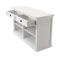 thumbnail image 3 of Bowery Hill Mahogany Wood Buffet with 2 Drawers in Classic White, 3 of 5