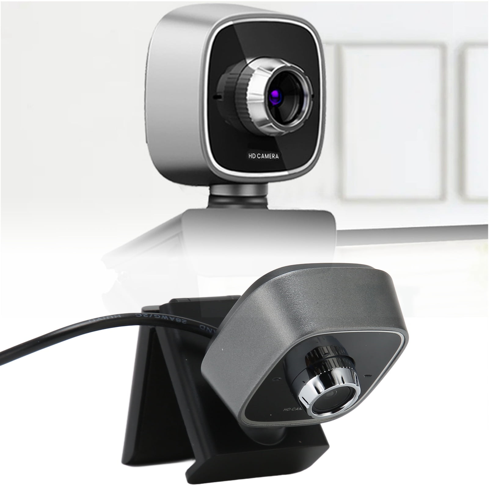 USB Webcam, HD Webcam Precise  Clear Sound Pickup Plug And Play CMOS Sensor  For Live Broadcast For Computer For Information Collection For PC