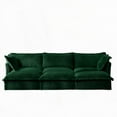 thumbnail image 4 of Modern Corduroy 3-Seater Sofa with Supple Armrests and Deep Seat, 4 of 25
