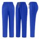 thumbnail image 5 of Ceisia Men's Solid Color V-Neck Nurse Uniform Set, Short Sleeve Scrub Top with Elastic Waist Pants for Healthcare Professionals Blue XL Gifts, 5 of 7