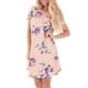 thumbnail image 2 of Vestido de verano floral de una pieza, acampanado, estilo skater, con bolsillos para mujer METRO, 2 of 9